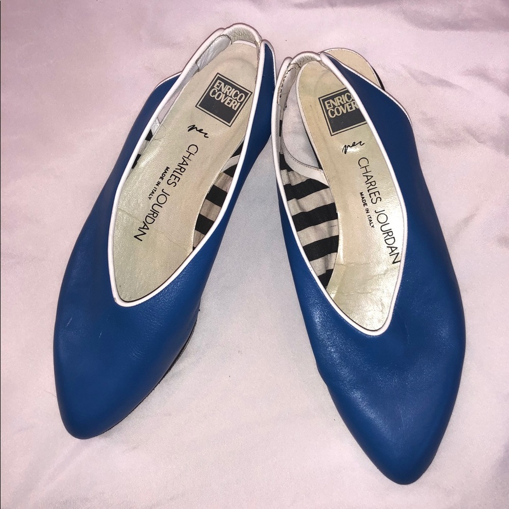 Charles Jourdan w/Enrico Coveri vintage flats